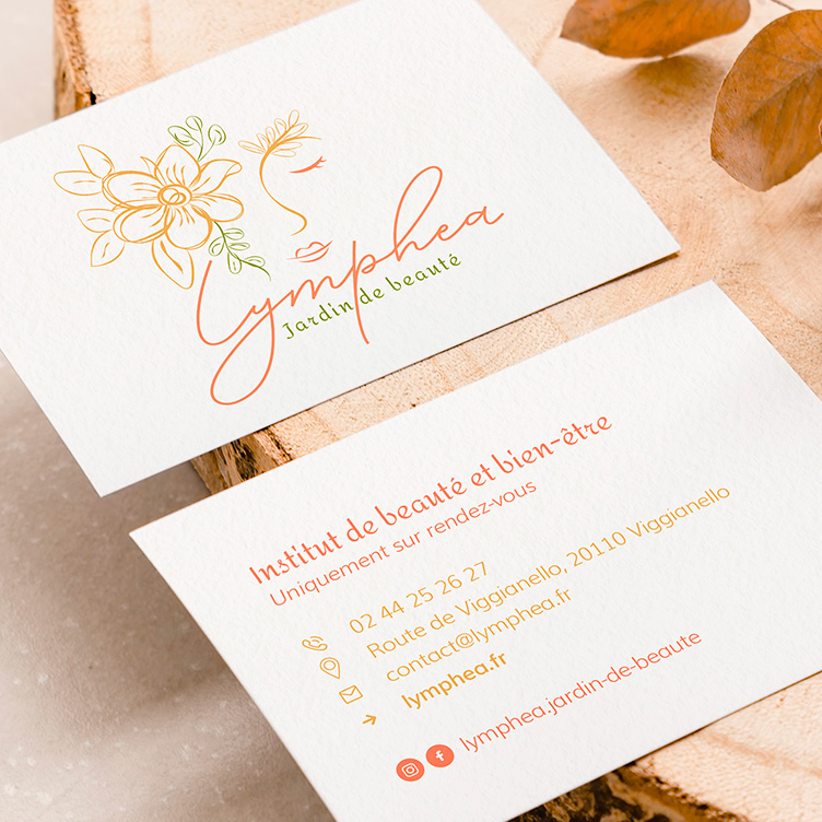 Branding of Lymphea, natural beauty institute