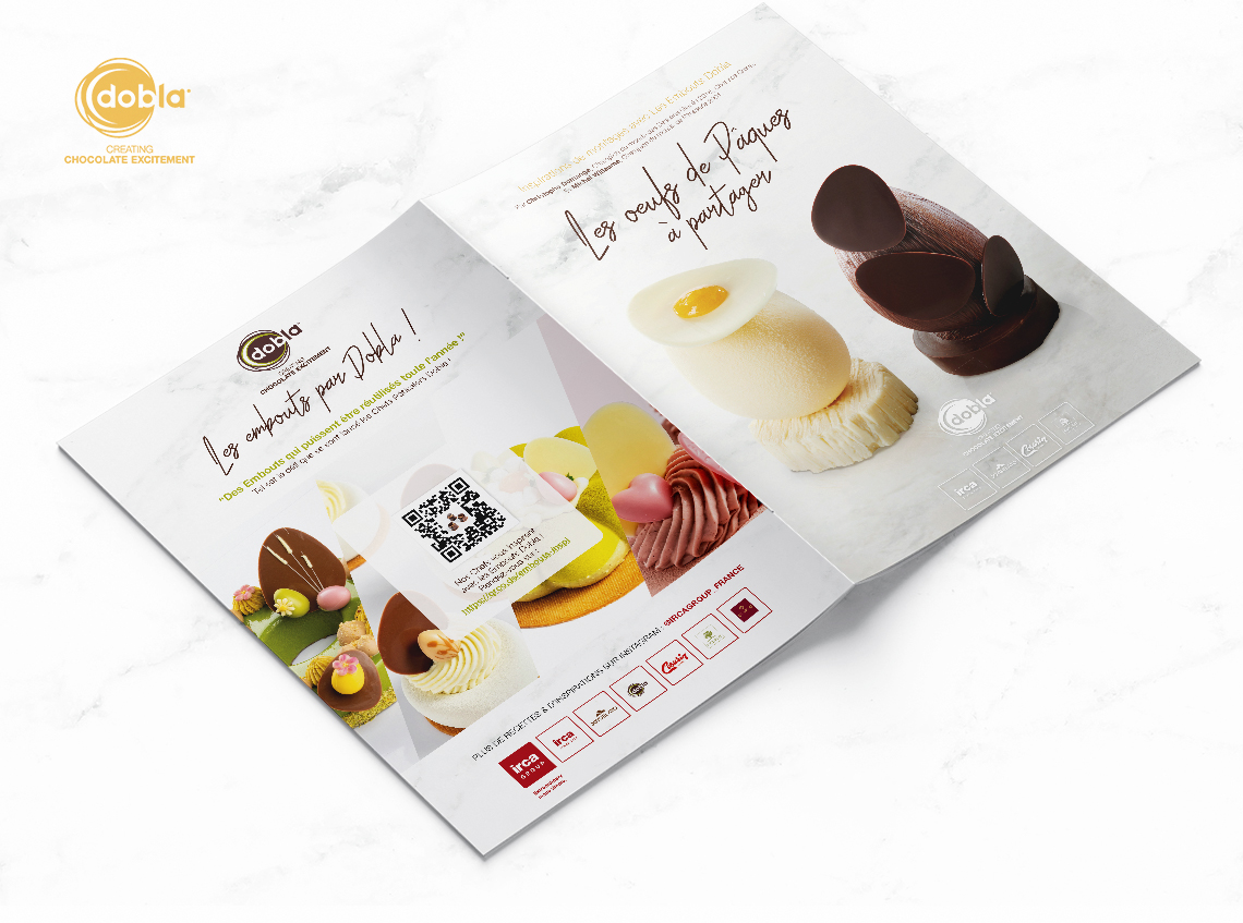 Cover of the Easter Montage recipe booklet for Dobla.