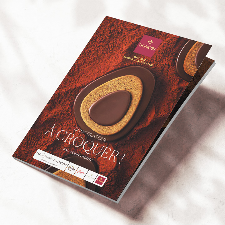 Recipe booklets for the Domori brand.