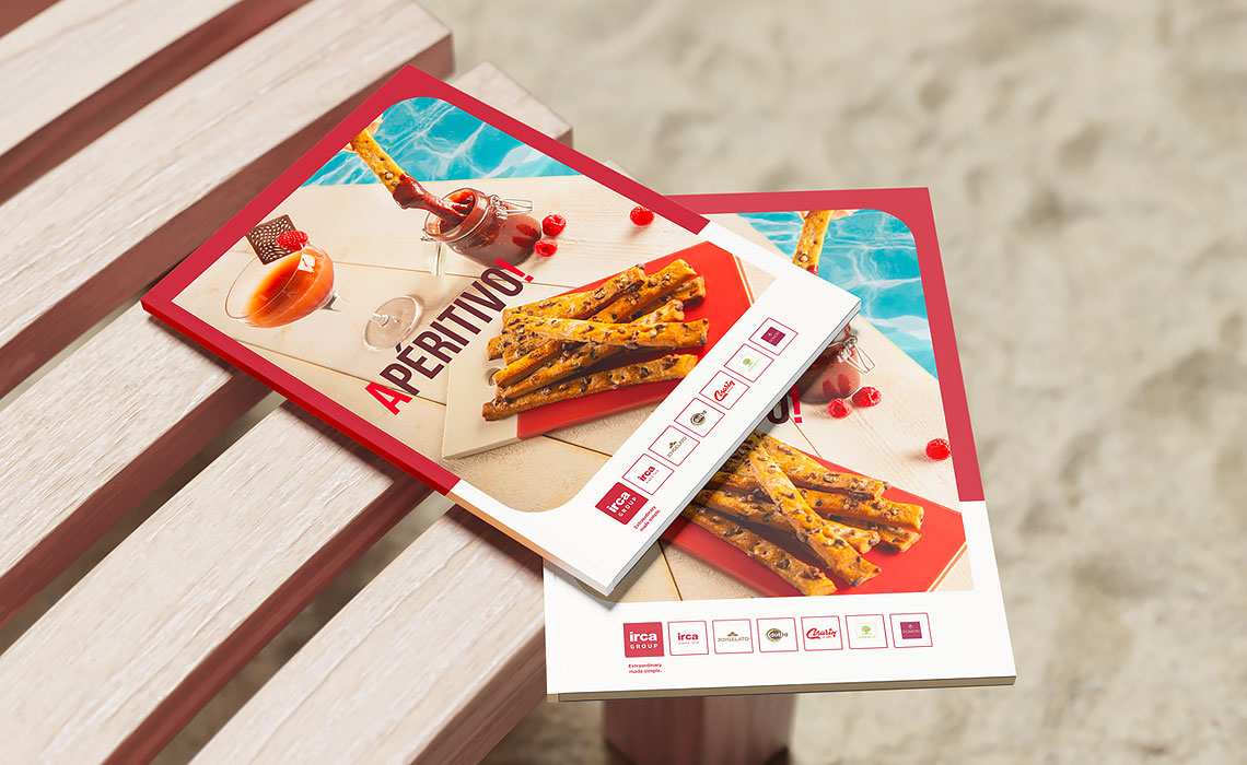 Cover of the Aperitivo recipe booklet.