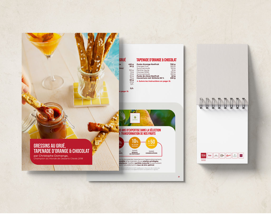 Inside pages in a detachable double-sided format created for the Masterclasses.